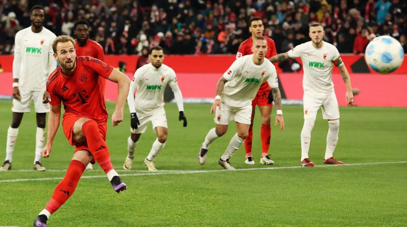 Résultats du Bayern Munich contre Augsbourg Score 3-0, Harry Kane Hattrick à nouveau, deux buts en deux minutes !