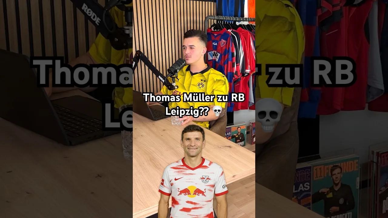 Thomas Müller zu RB Leipzig? 💀😭 #transfer #podcast #fcbayern #bundesliga #pfostenrettet #fußball