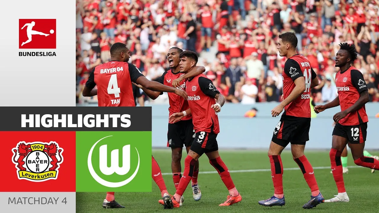 Encore une fois dans le temps additionnel ! | Bayer 04 Leverkusen – VfL Wolfsbourg 4-3 | Faits saillants | 4ème journée de Bundesliga