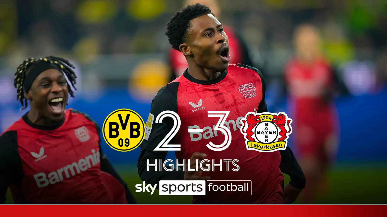 Borussia Dortmund 2-3 Bayer Leverkusen | Temps forts de la Bundesliga – Sky Sports