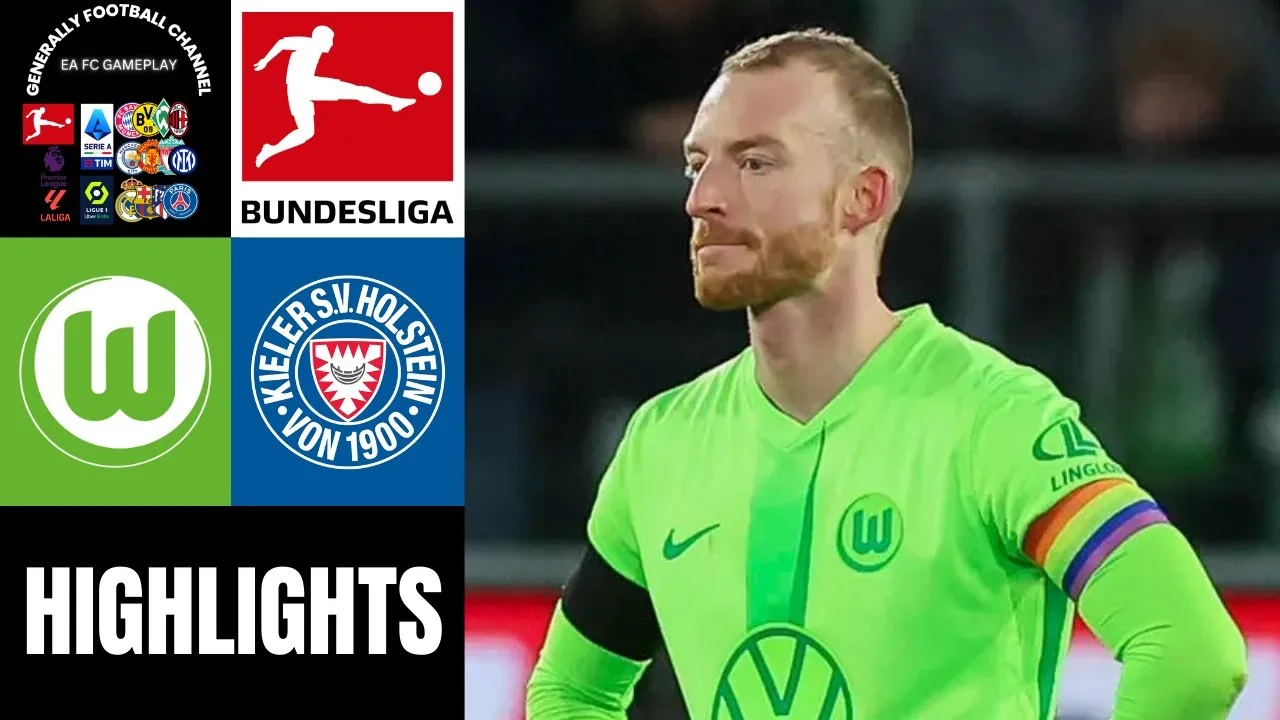 VFL Wolfsburg vs Holstein Kiel 19th MatchDay Bundesliga Faits saillants