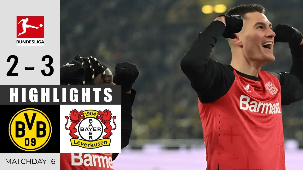 Dortmund contre Leverkusen 2-3 | FAITS SAILLANTS ET OBJECTIFS | Bundesliga 2024/25