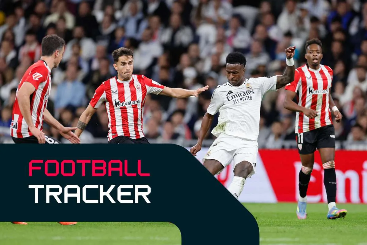 Football Tracker: Real level against Athletic Club as AC Milan host Atalanta