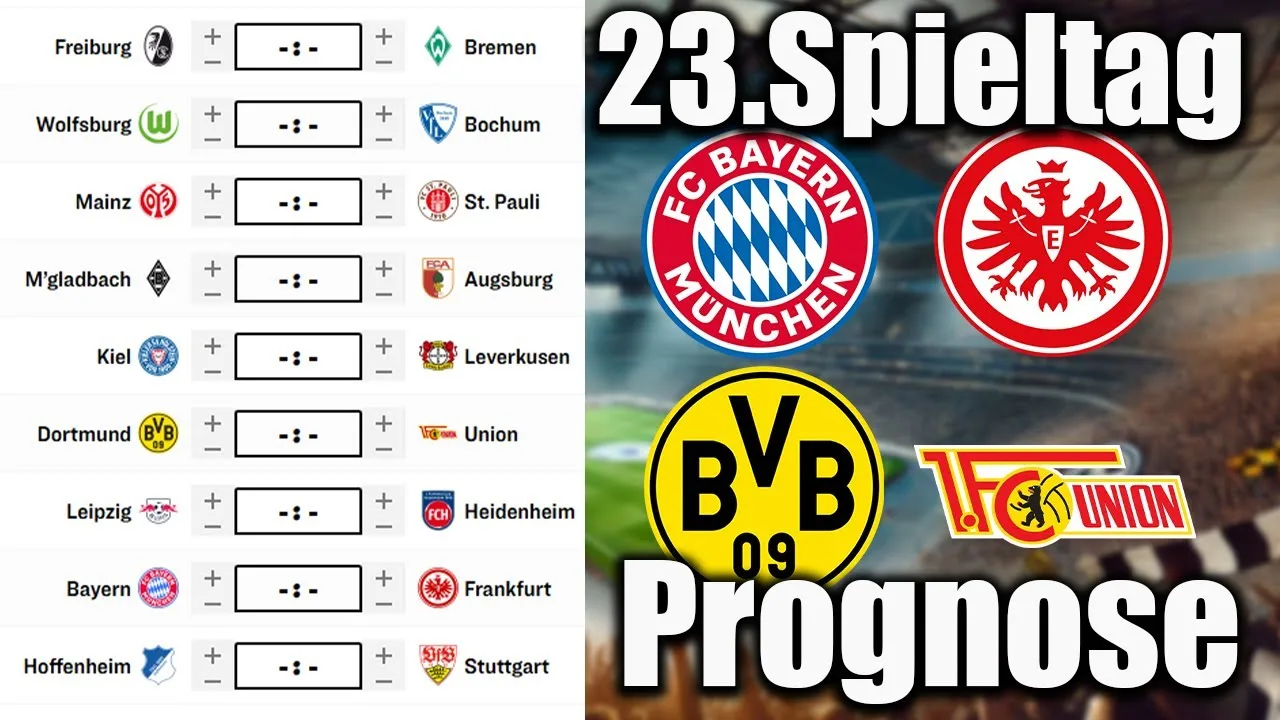 23 décembre Bundesliga 24/25 Prévisions | Tous les jeux et conseils!