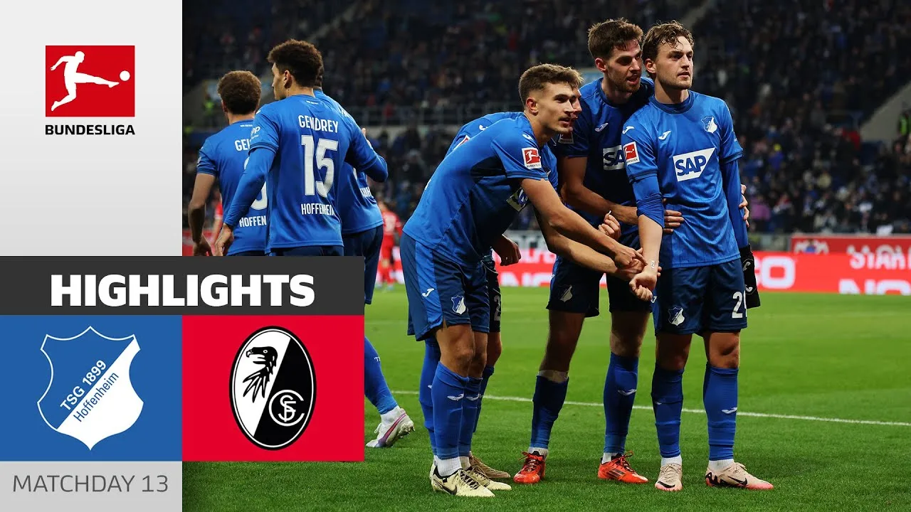TSG gagne un point ! | TSG Hoffenheim – SC Fribourg 1-1 | Faits saillants | 13e journée – Bundesliga 24/25