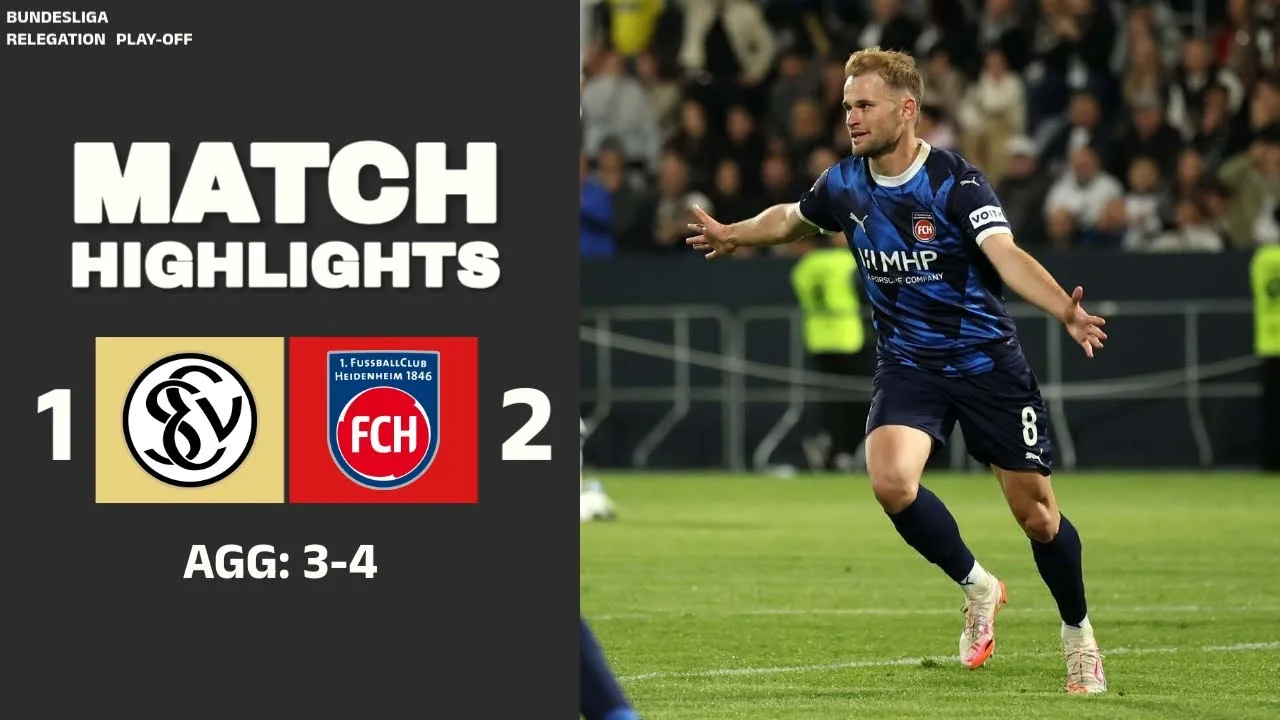 Sv Elversberg – 1. FC Heidenheim | 1: 2 | Faits saillants | Bundesliga Relégation 2025
