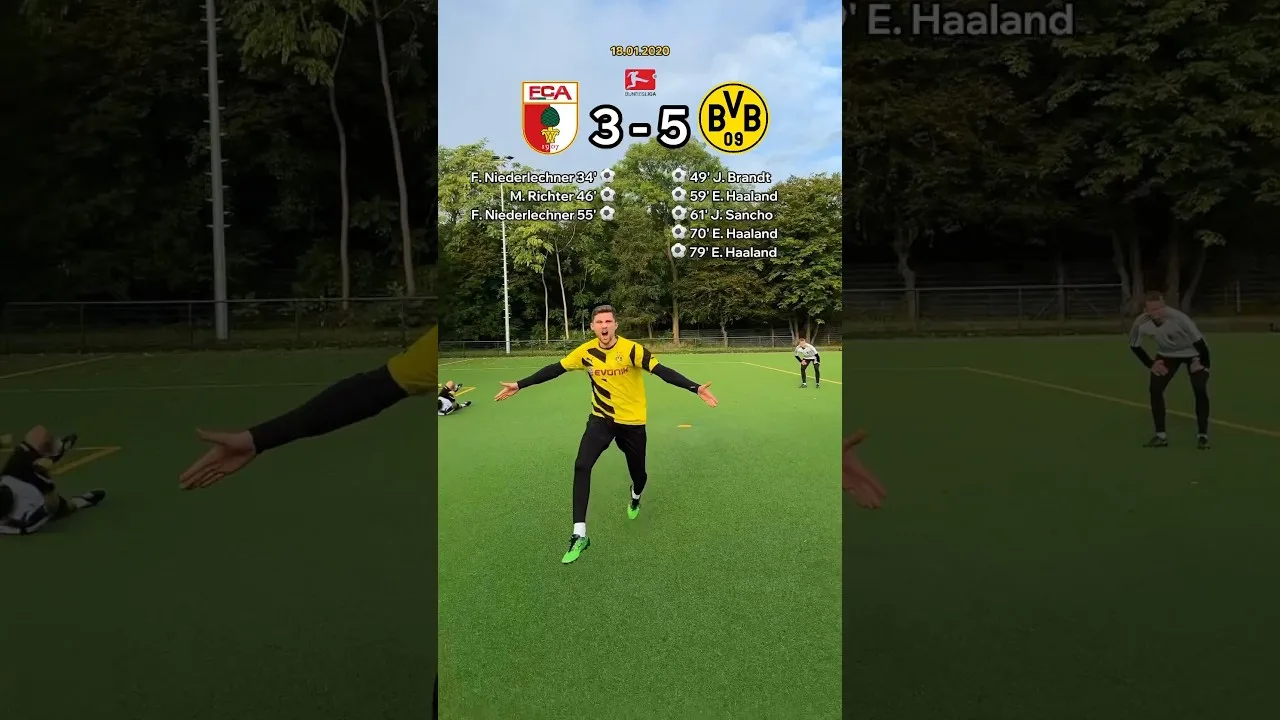 The Debut of Erling Haaland for Borussia Dortmund 😱🔥 #bundesliga #bvb #haaland