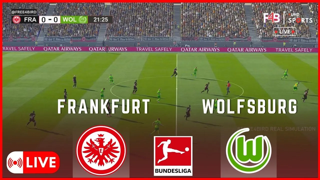 Francfort contre Wolfsburg Live | Bundesliga 24/25 | Simulation et résultat en direct #Germany