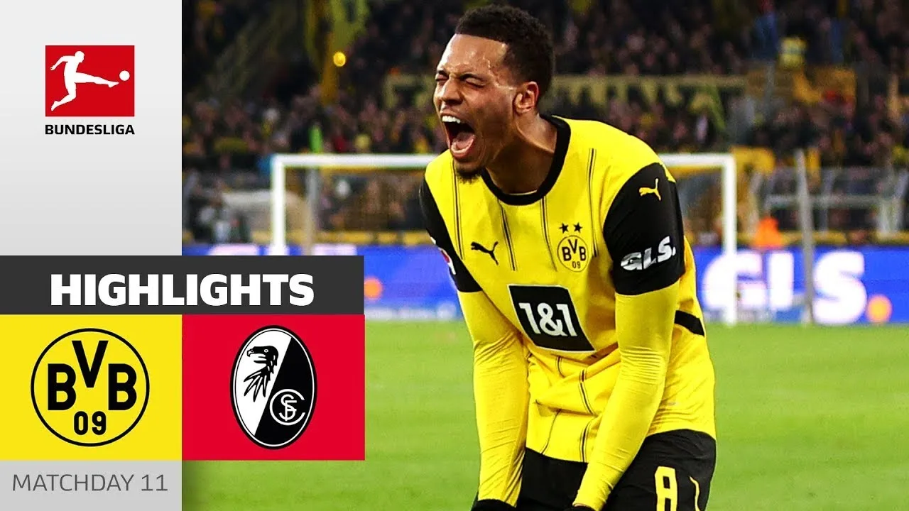 Le BVB contre-attaque ! | Borussia Dortmund – SC Fribourg 4-0 | Faits saillants | 11e journée – Bundesliga