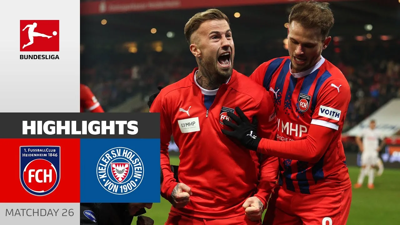 FCH sécurise les points vitaux! | 1. FC Heidenheim 1846 – Holstein Kiel | Faits saillants | MD 26 – 2024/25