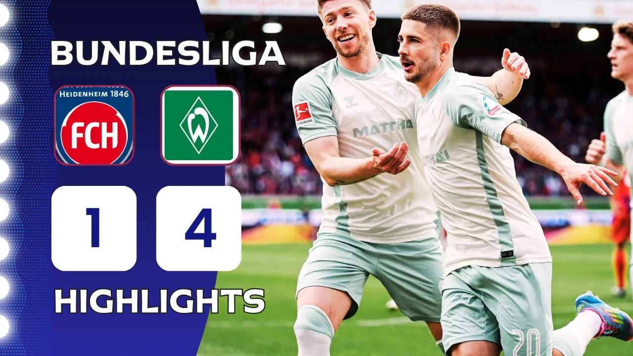 Heidenheim – Werder Brême | 1-4 | Faits saillants | Bundesliga 2024-25 | Heidenheim Brême