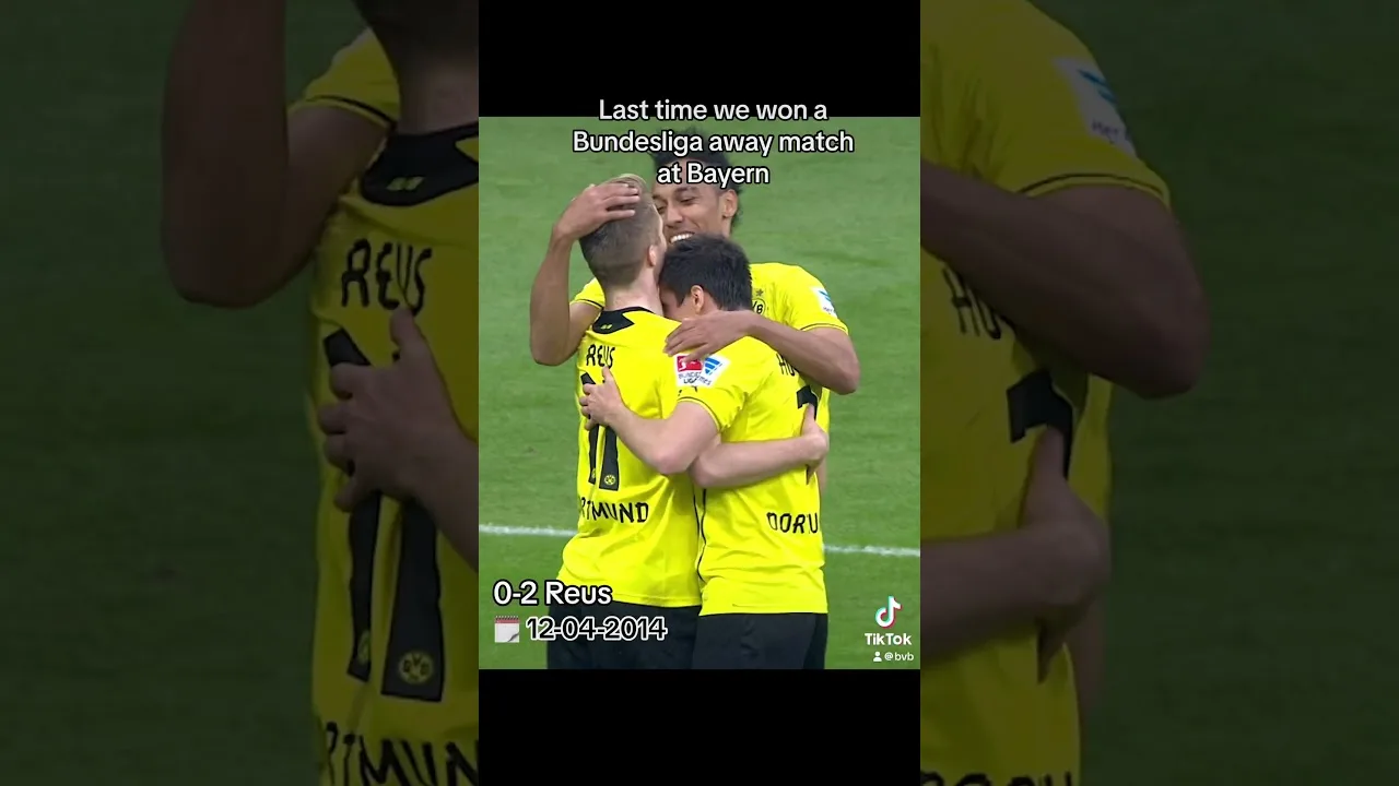 Dernière victoire de Dortmund en Bundesliga au Bayern