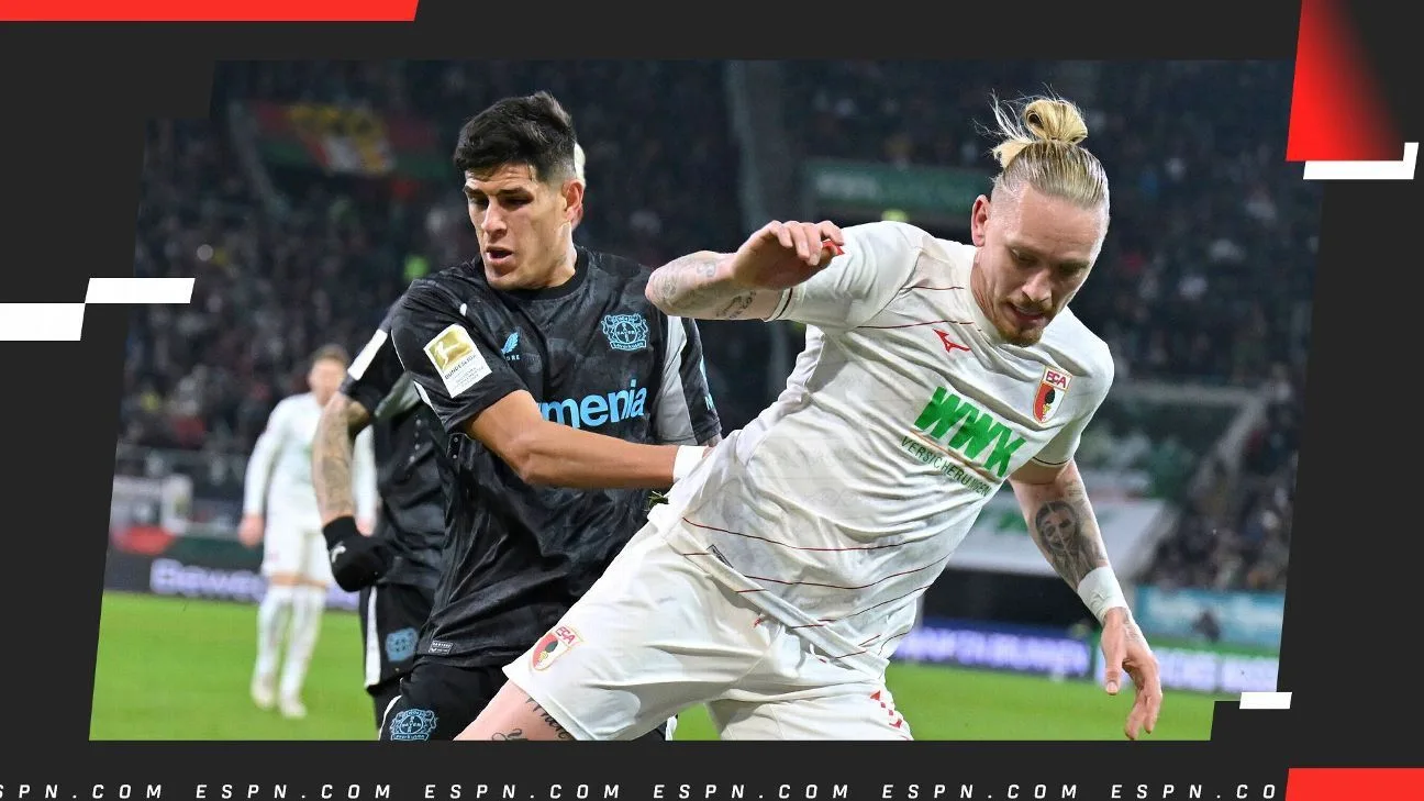 Quand Bayer Leverkusen joue contre Augsburg: équipe, date, heure et télévision en direct