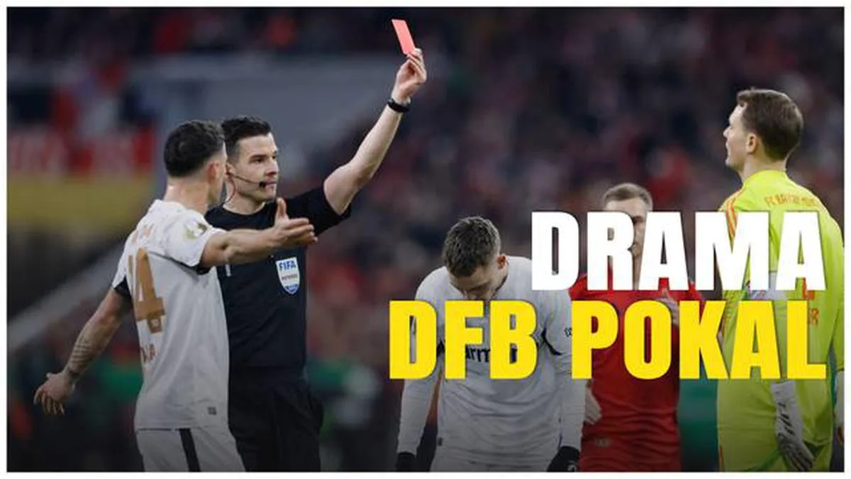 VIDÉO : Drame du carton rouge, le Bayern Munich a battu le Bayer Leverkusen lors de la Coupe DFB 2024/2025
