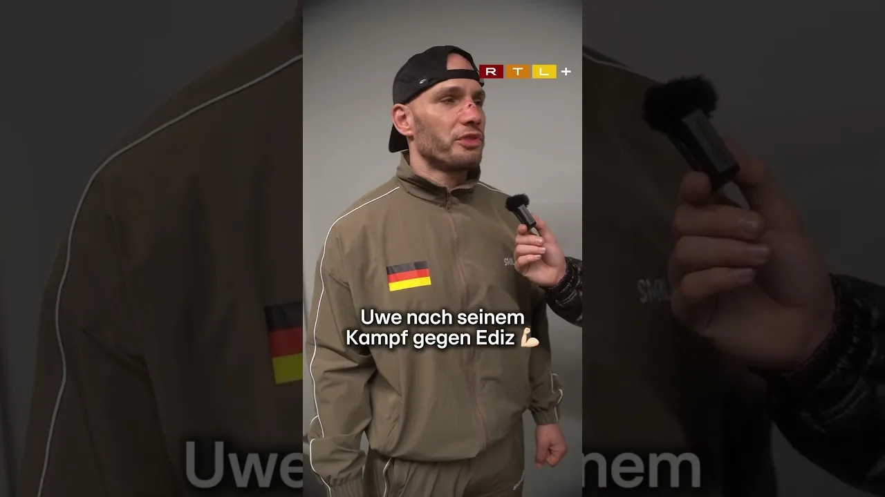 Uwe nimmts sportlich 🙏 #bundesliga #rtlmma #mma #oktagon #uwe #ediz