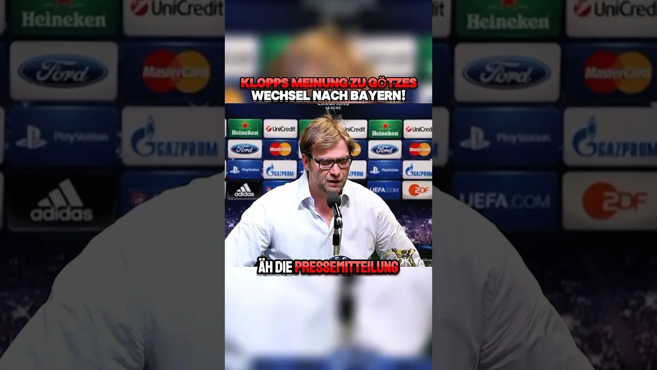 Klopp ist enttäuscht von Gario Mötze… #bundesliga #football #bayern