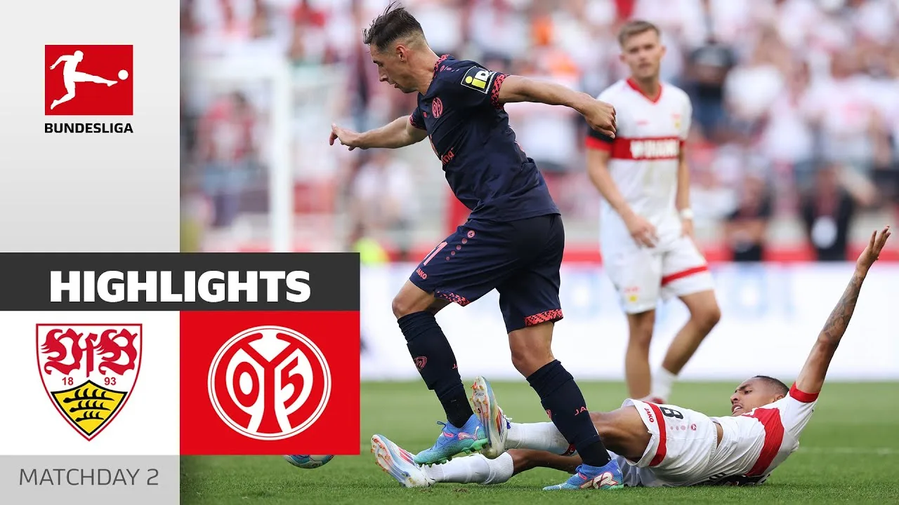Drame de dernière minute ! | VfB Stuttgart – 1. FSV Mayence 05 3-3 | Faits saillants | 2e journée – Bundesliga