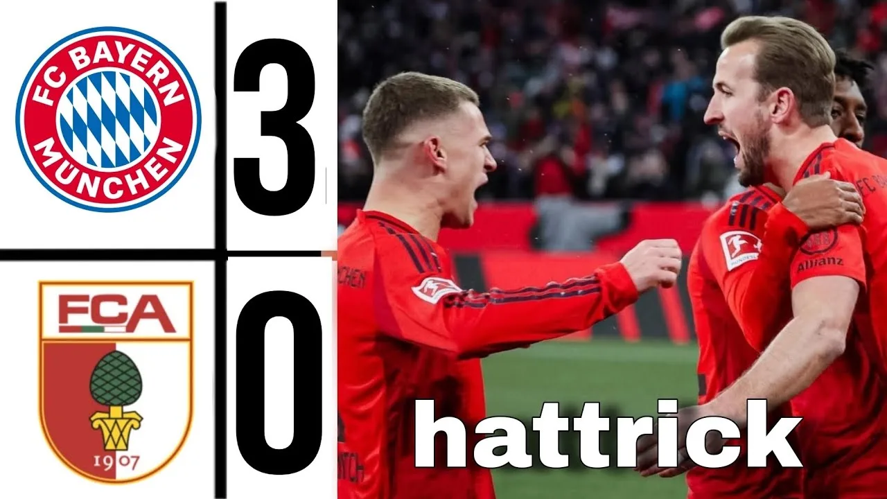 Harry Kane a un truc | Bayern Munich-Augsbourg (3-0) Faits saillants Bundesliga Le Bayern domine Augsbourg