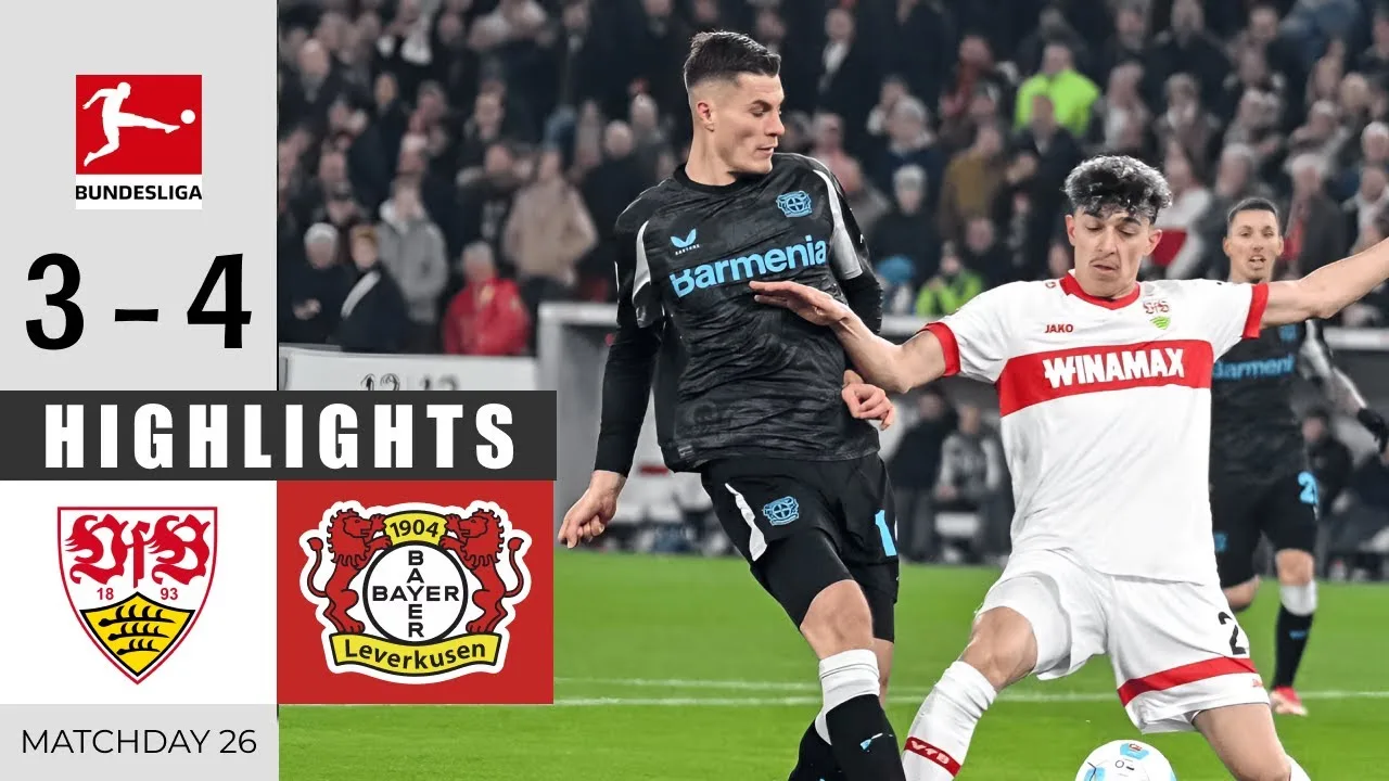 VFB Stuttgart contre Bayer Leverkusen 3 – 4 | Faits saillants et objectifs | Bundesliga 2024/25