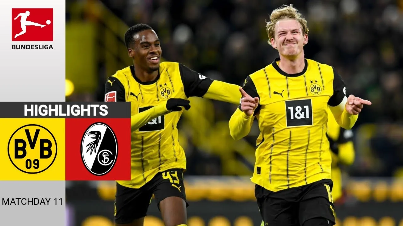Borussia Dortmund – SC Fribourg | 4:0 | Résumé | Bundesliga 2024-25