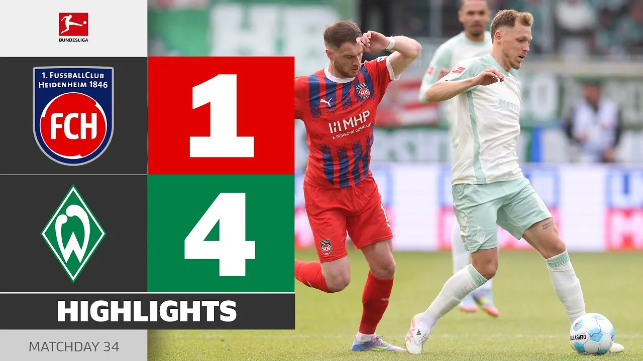 Heidenheim – Werder Brême | Faits saillants | Matchday 34 – Bundesliga 2024/25