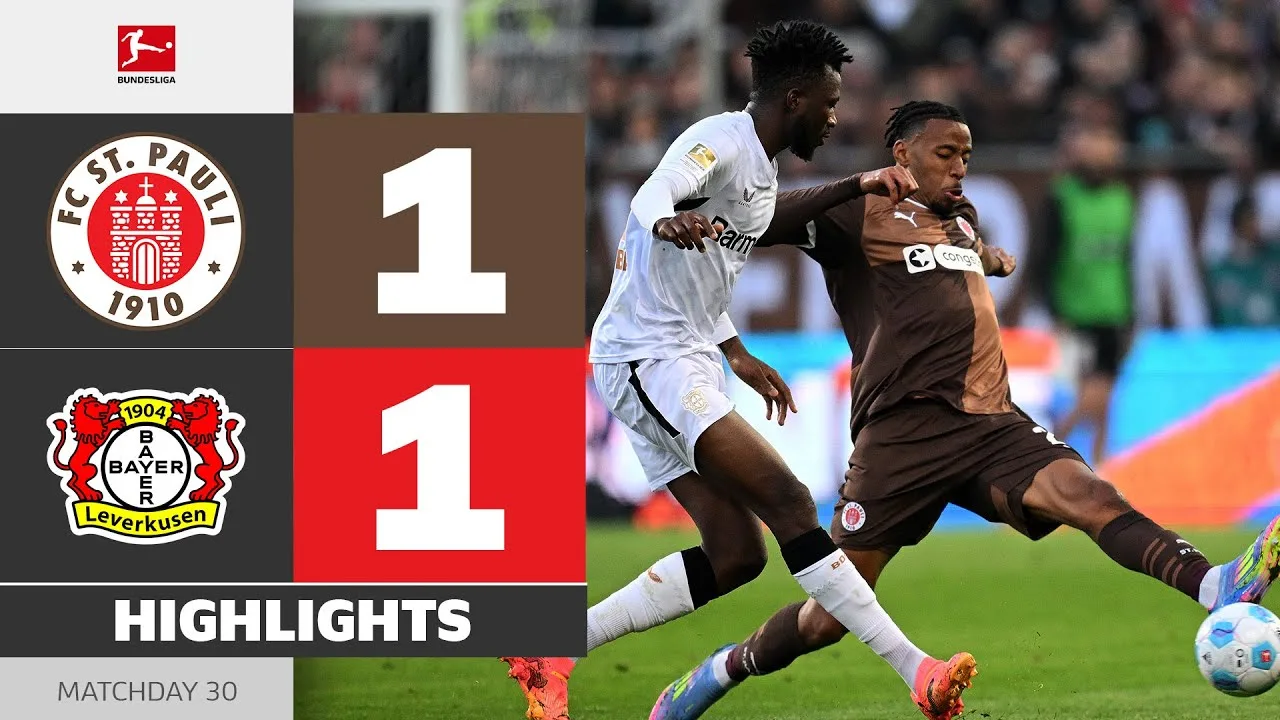 St. Pauli – Bayer 04 Leverkusen | Faits saillants | Matchday 30 – Bundesliga 2024/25