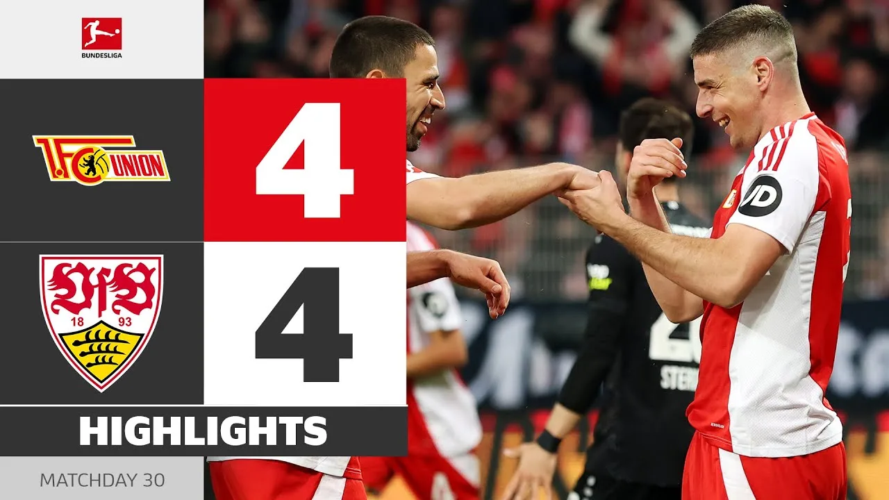 8 buts en 45 minutes | Union Berlin – VFB Stuttgart | Faits saillants | Matchday 30 – Bundesliga 2024/25