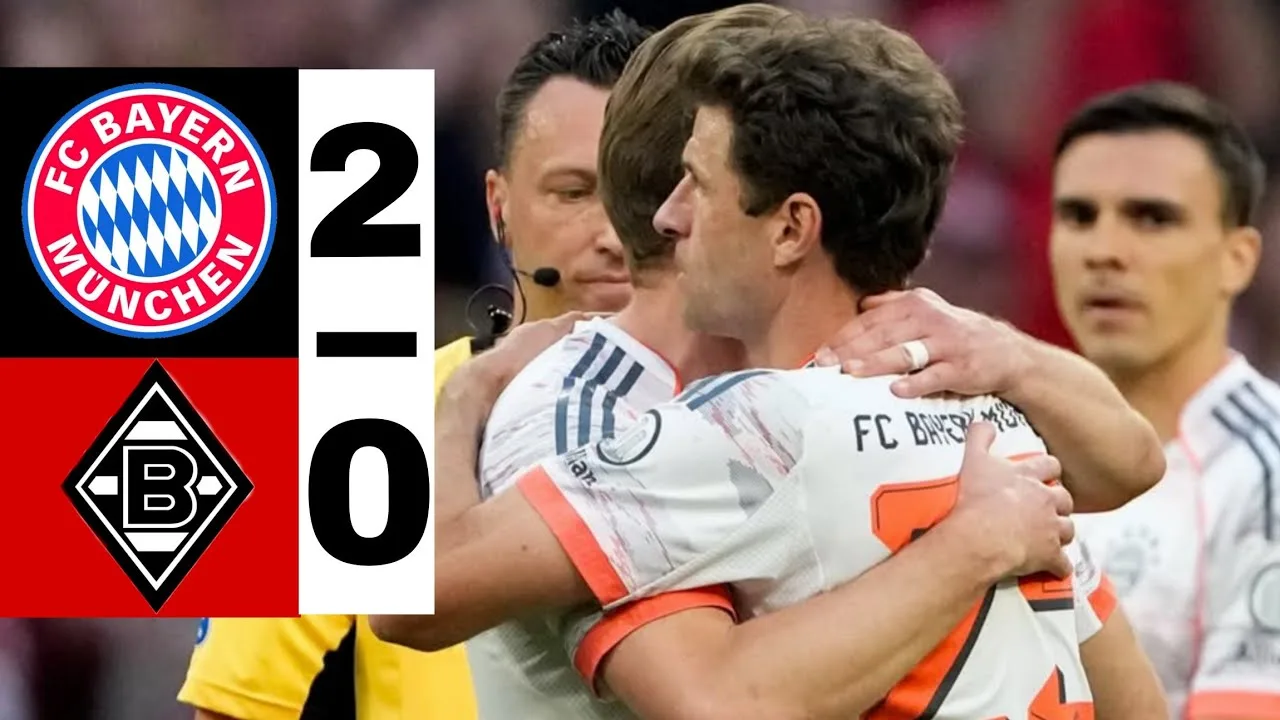 FC Bayern Munich vs Borussia M’gladbach 2-0 | Bundesliga 2025 Faits saillants | Merci Thomas Müller