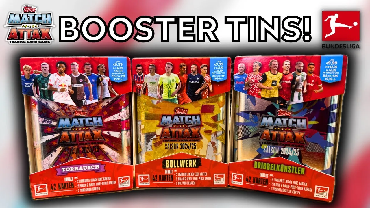 CARTES À INSÉRER EXCLUSIVES ! | TOPPS MATCH ATTAX BUNDESLIGA 2024/25 | OUVERTURE DE BOÎTE TRIPLE BOOSTER !