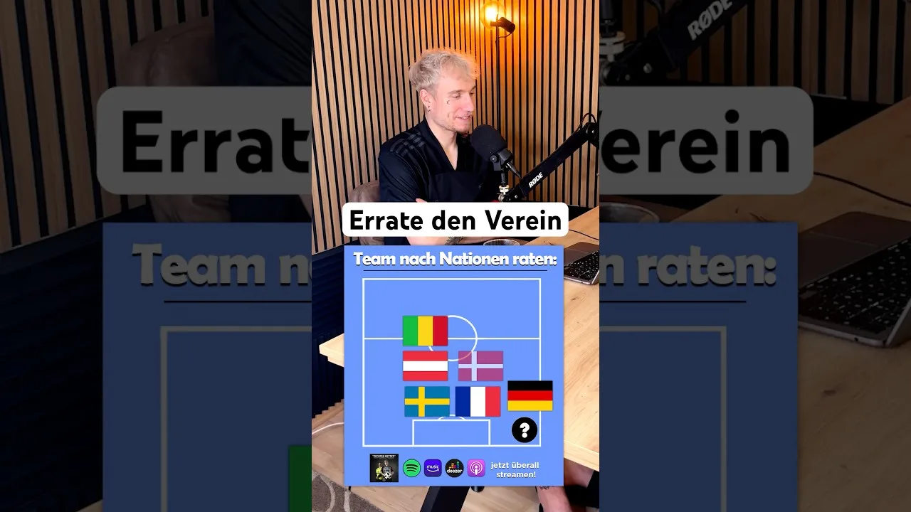 Errate den Verein mit Denny 🥵⚽️ #fussball #rätsel #podcast #pfostenrettet #bundesliga #österreich