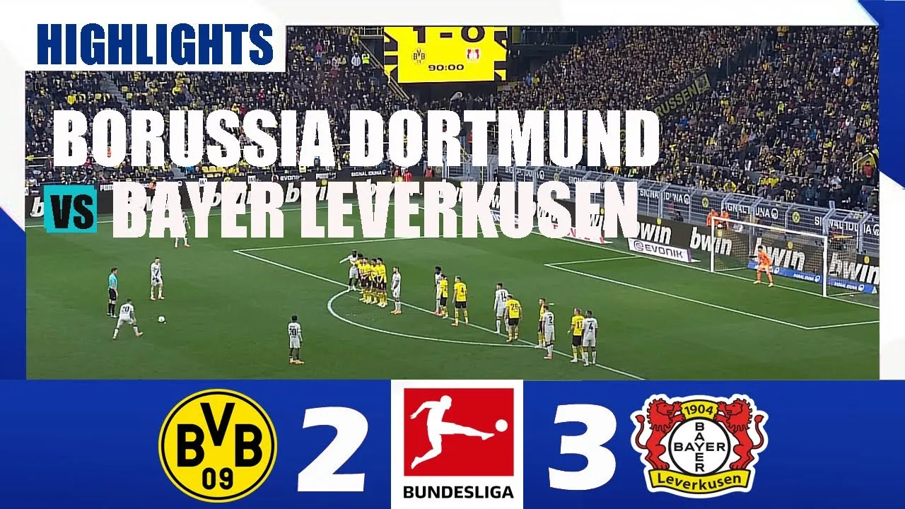 Borussia Dortmund contre Bayer Leverkusen 2-3 | Bundesliga 2025 | Faits saillants du match