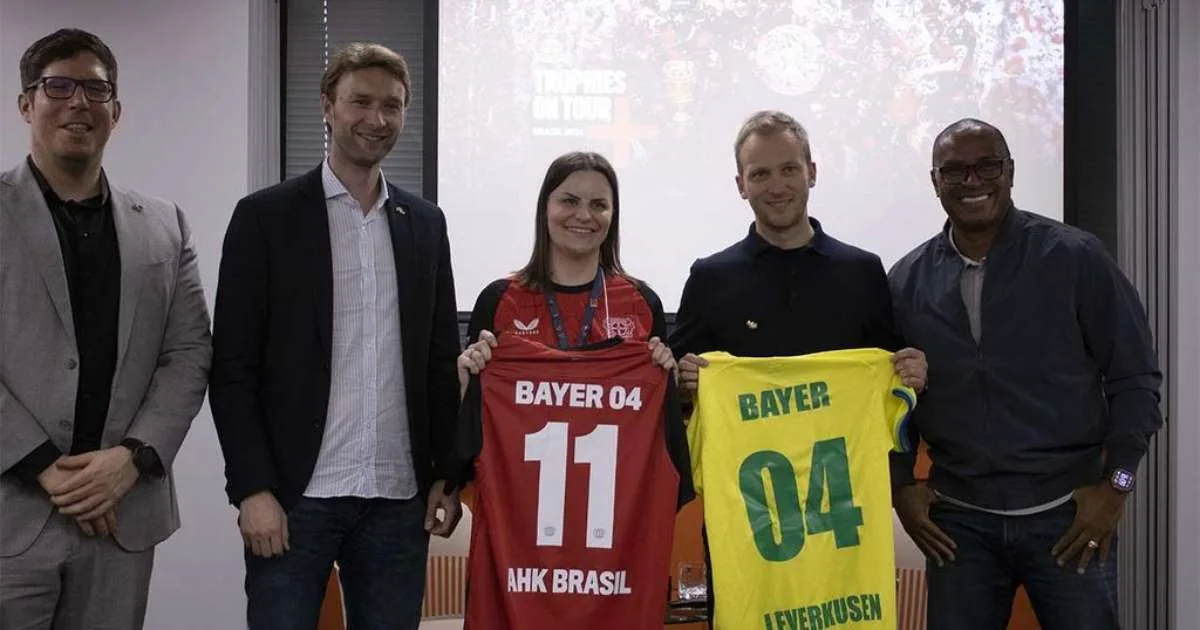 Une délégation du Bayer Leverkusen visite la Chambre Brésil-Allemagne