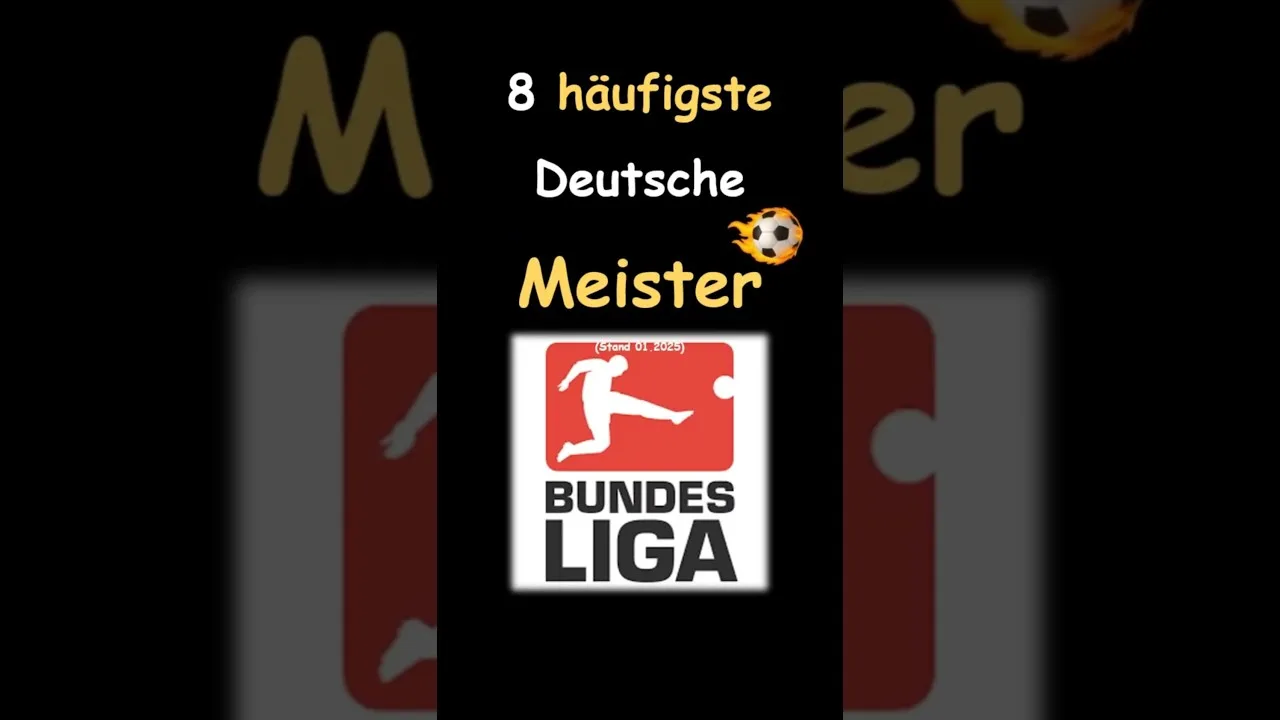 8 champions allemands les plus titrés de Bundesliga ! #bundesliga #football #championship #bayern #bvb #fcb