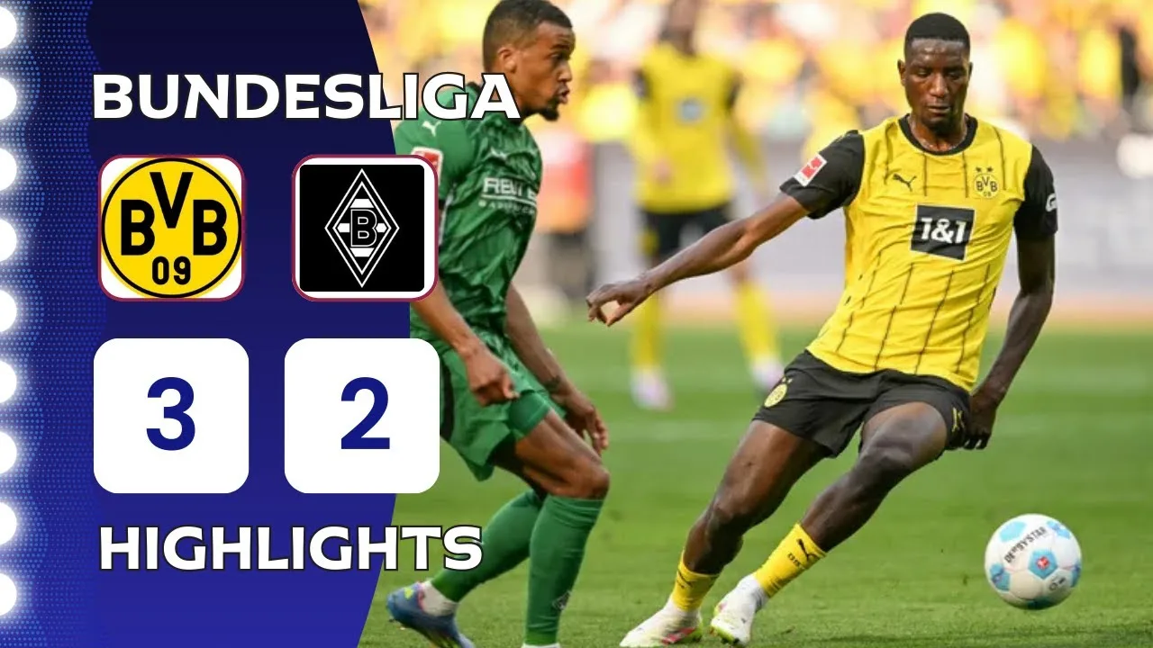 Borussia Dortmund – Borussia Gladbach | 3-2 | Faits saillants | Bundesliga 2024-25 | Dortmund Gladbach