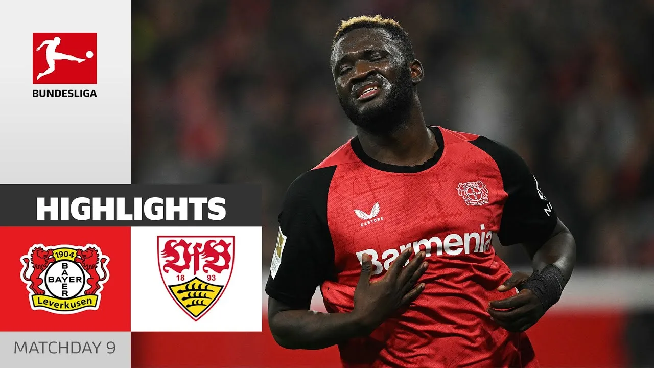 Le jeu sauvage se termine par un tirage au sort | Bayer 04 Leverkusen – VfB Stuttgart | Faits saillants | MD9 – Bundesliga 2024/25