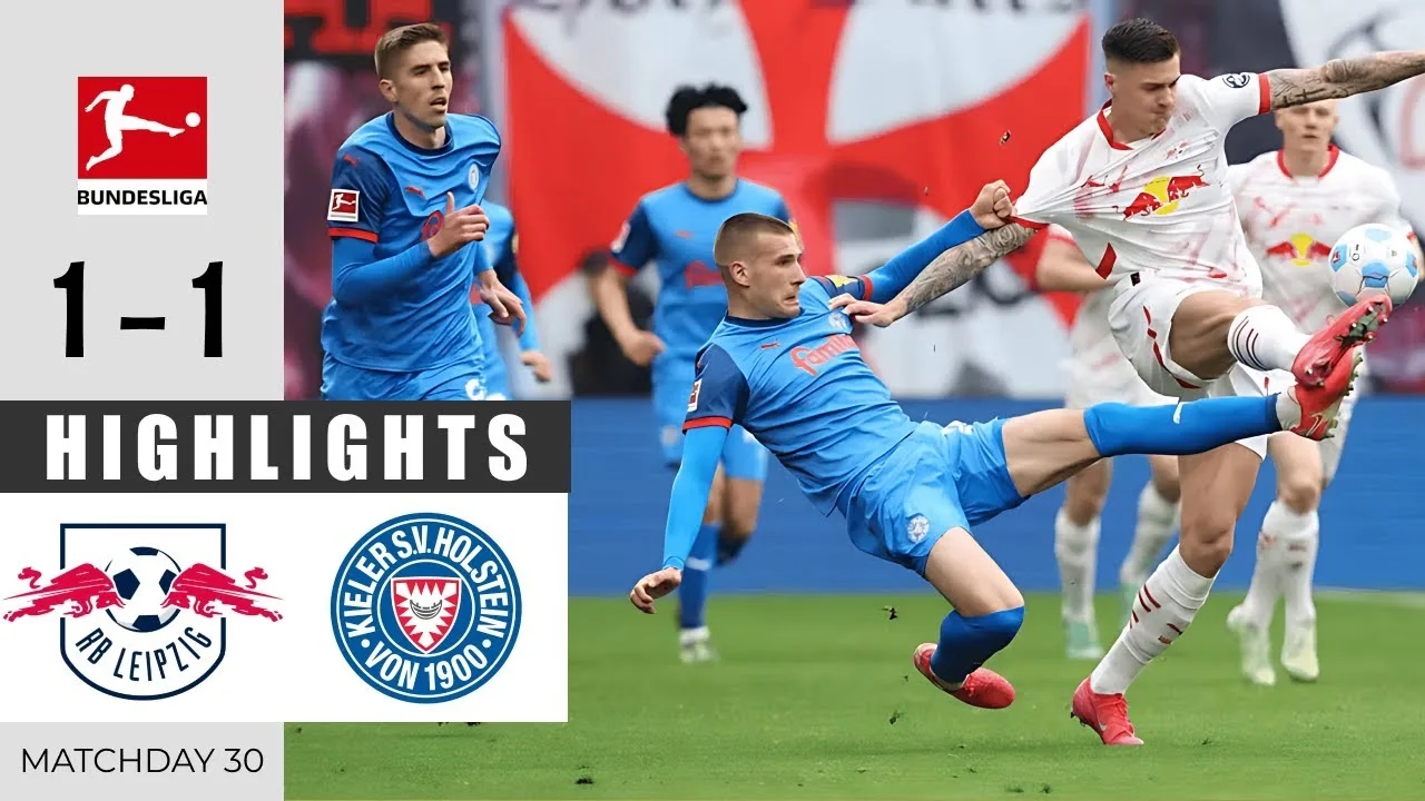 RB Leipzig contre Holstein Kiel 1 – 1 | Faits saillants et objectifs | Bundesliga 2024/25
