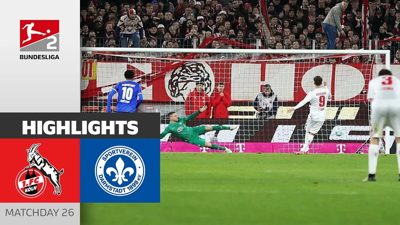 Waldschmidt de l’endroit! | 1. FC Köln – Sv Darmstadt 98 2-1 | Faits saillants | Matchday 26 – BL2 24/25
