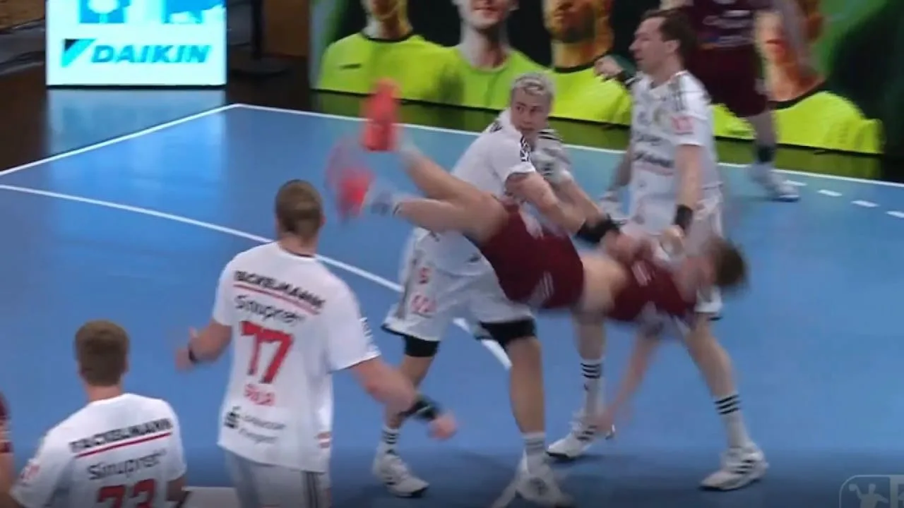 Nissen Fits: Brutal Tackling in the Handball Bundesliga | Sport – bild.de