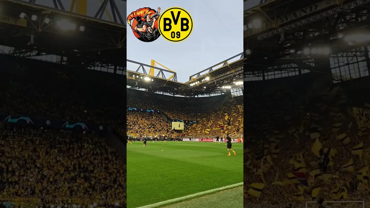 BVB ATMOSPHERE  #ultras #bundesliga #football #soccer #germany #cr7 #messi #championsleague #pyro