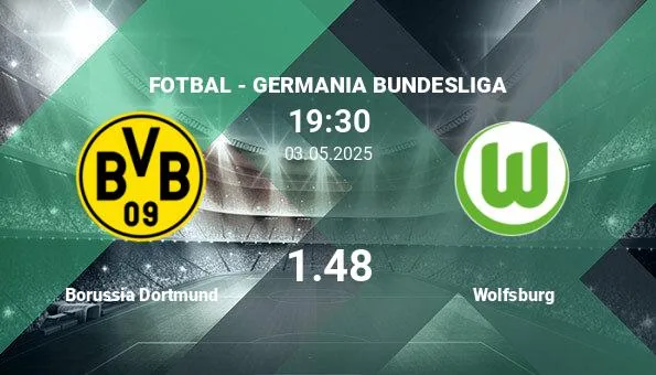 Borussia Dortmund vs Wolfsburg, Paris de football –…