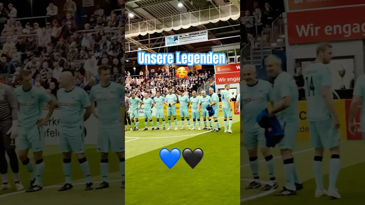 Unsere Traditionself beim Legendenkick in Bielefeld 💙🖤 #scp07 #bundesliga