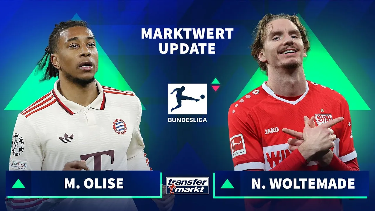 Valeurs de marché Bundesliga: Olise dépasse Simons-Woltmade avec le plus grand Stuttgart-Plus | Marché de transfert