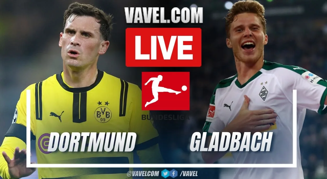 Borussia Dortmund vs Gladbach Live Score Mises à jour (3-2) | 20/04/2025