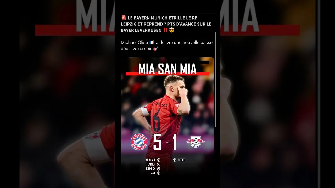 React au 5-1 du Bayern Munich #bayernmunich #leipzig #bundesliga #football #react #reaction