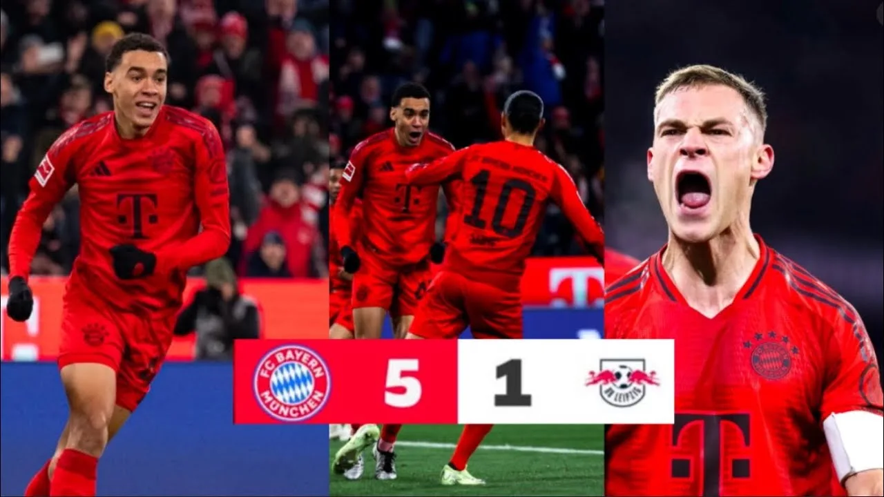 Bayern Munich contre RB Leipzig 5-1 et faits saillants Buts et Musiala, Kimmich, Sane Buts contre Leipzig