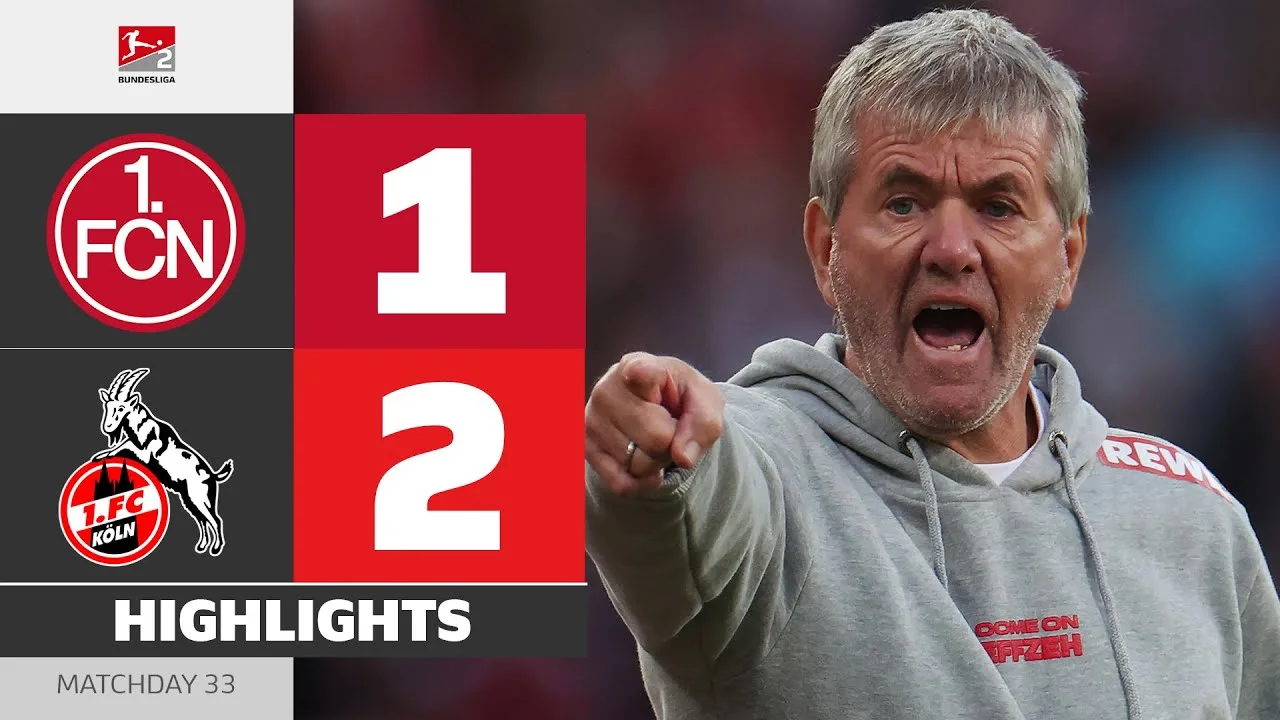 Grande étape vers la promotion! | 1. FC Nürnberg – 1. FC Köln | Faits saillants | MD 33 – Bundesliga 2 2024/25