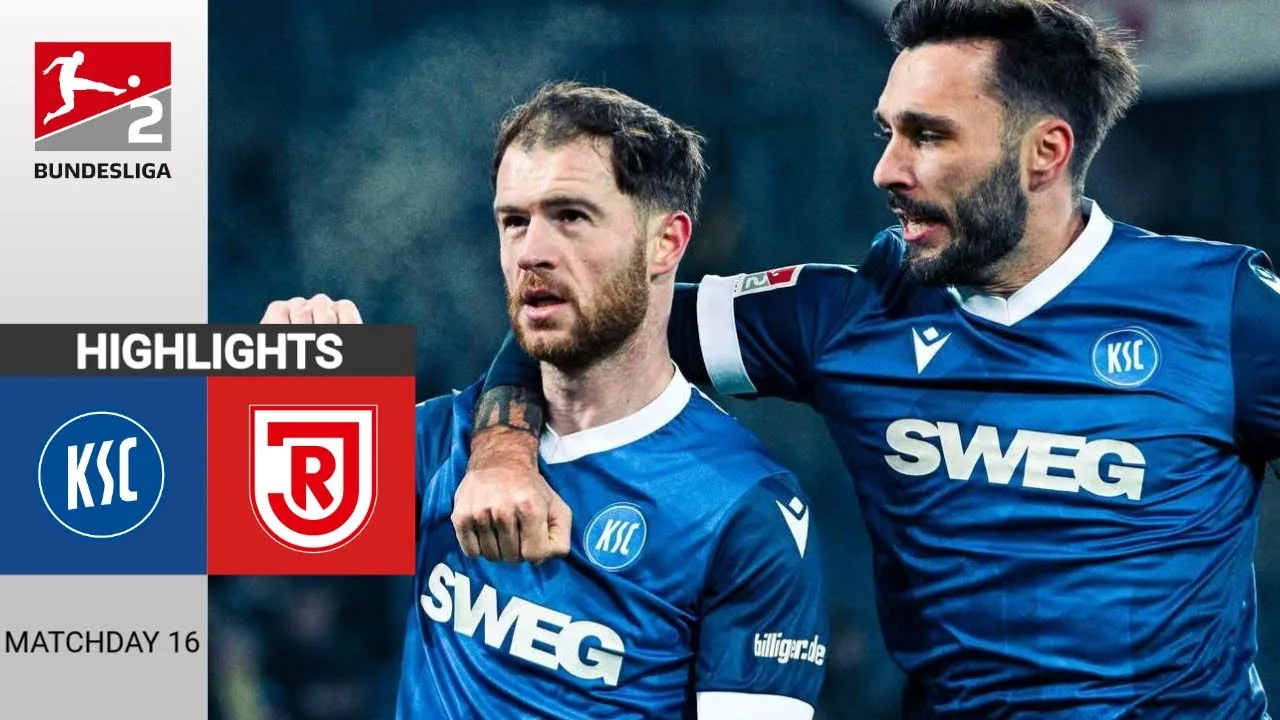 Karlsruher – Jahn Regensberg | 4:2 | Résumé | 2e Bundesliga 2024-25 | KSC Regensberg