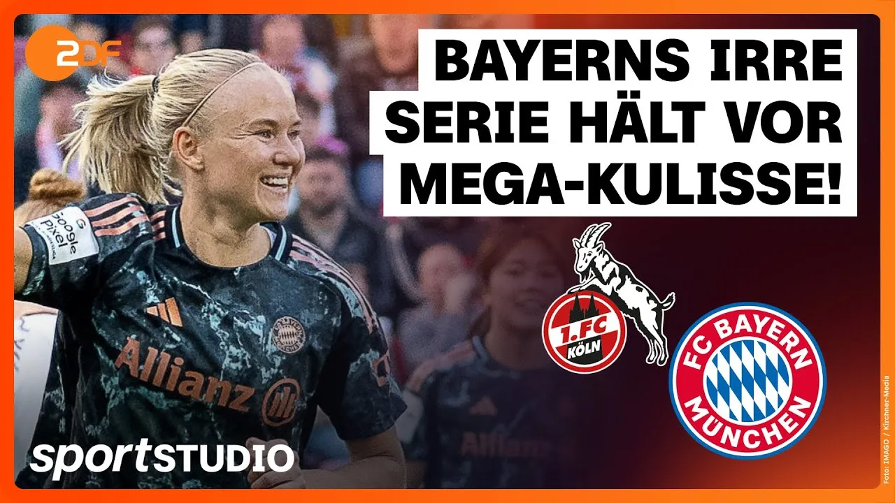 1. FC Köln – FC Bayern Munich | Bundesliga féminine, jeudi 16 2024/25 | studio de sport