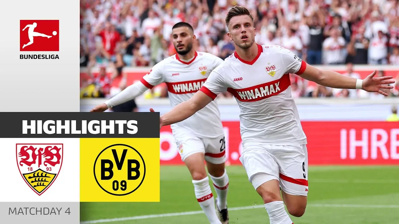 Différence de classe ! VfB avec déclaration | VfB Stuttgart – Borussia Dortmund 5-1 | Faits saillants | MD4