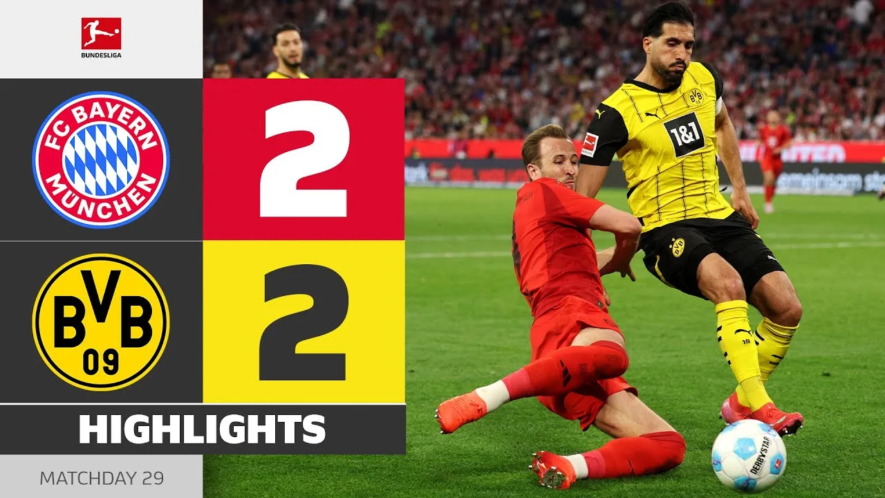 Le classique dramatique se termine par un match nul! | FC Bayern – Borussia Dortmund | Faits saillants | Bundesliga 24/25